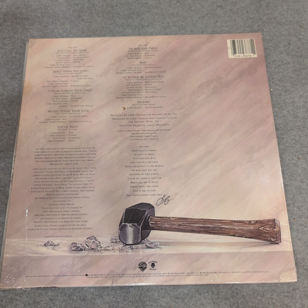 Larry Graham Victory Vinyl LP 1983 Warner Bros Records 1-23878 Funk Soul Album - Picture 2 of 6